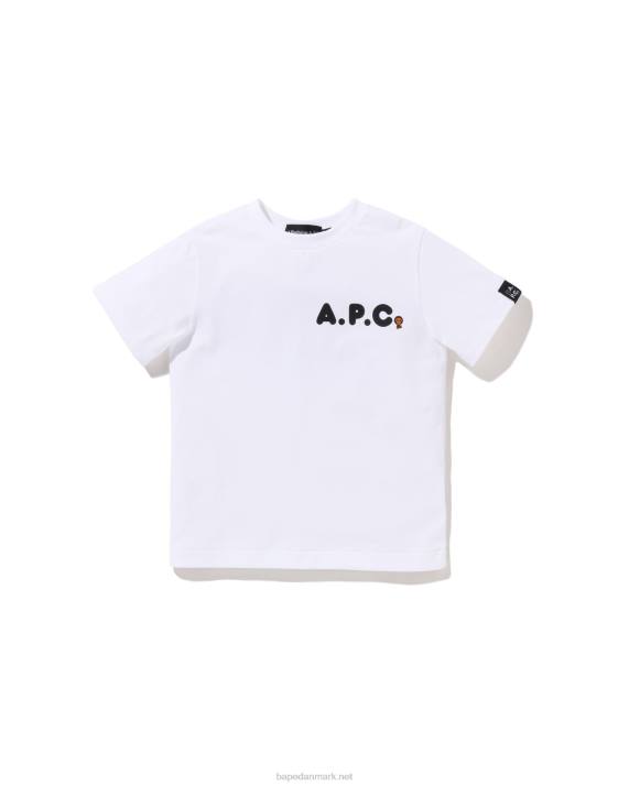 A Bathing Ape børn x a.p.c. milo på apc tee HH6J1573 hvid