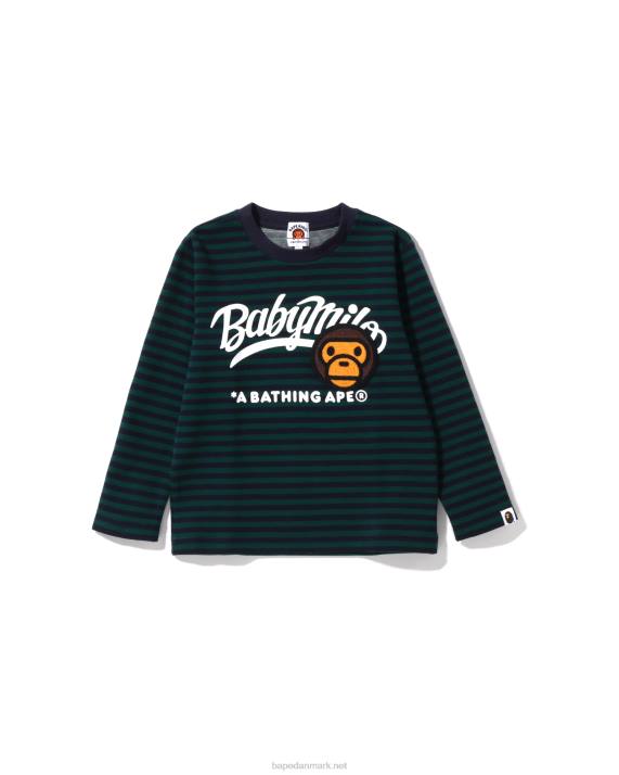 A Bathing Ape børn baby milo patch hoop crewneck HH6J1629 dyb jungle