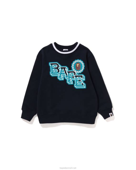 A Bathing Ape børn hovedemblem rund hals HH6J1571 blå