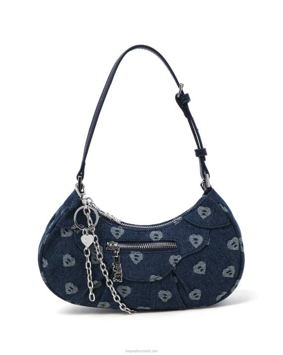 A Bathing Ape Kvinder mønster denim taske #2 HH6J1083 denim