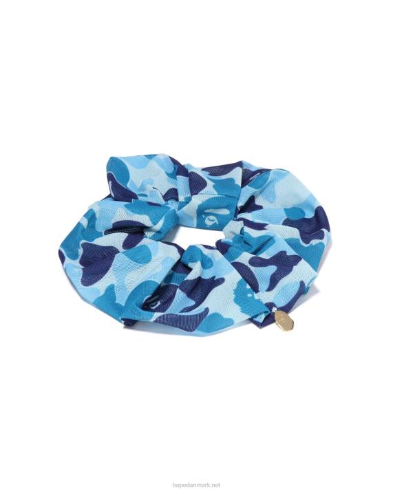 A Bathing Ape Kvinder abc camo scrunchie HH6J1063 lyseblå