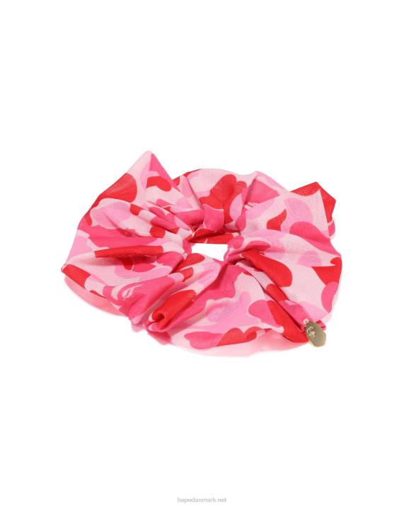 A Bathing Ape Kvinder abc camo scrunchie HH6J1064 lyserød