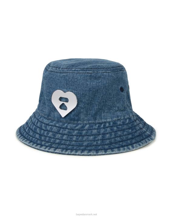 A Bathing Ape Kvinder denim bøttehat HH6J1084 denim
