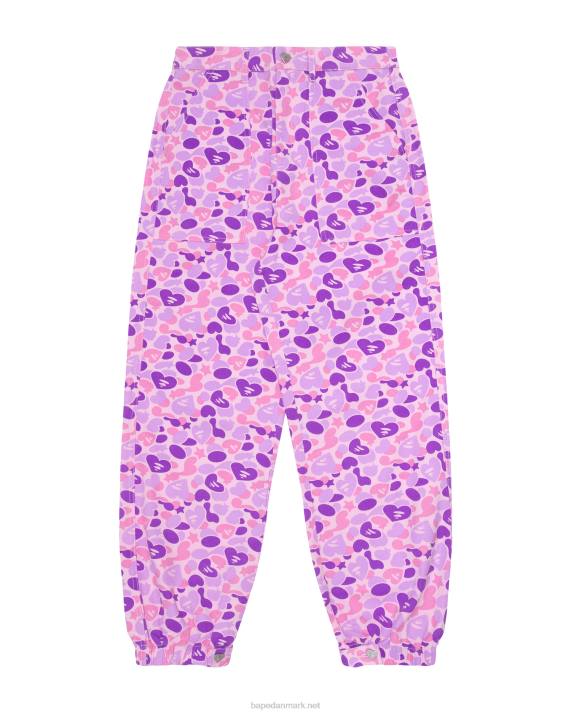 A Bathing Ape Kvinder cargobukser med print HH6J950 violet