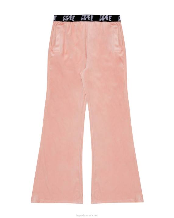 A Bathing Ape Kvinder joggers i velour HH6J1042 lyserød
