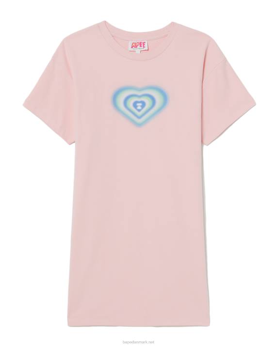 A Bathing Ape Kvinder grafisk kjole HH6J816 lyserød