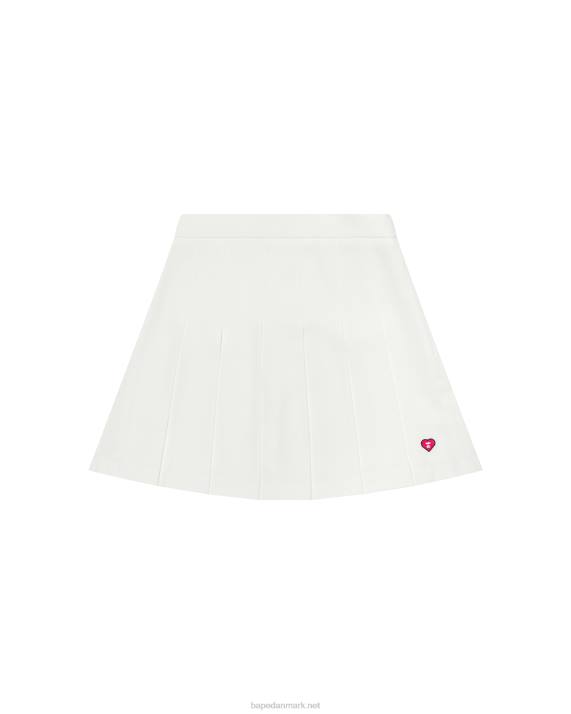 A Bathing Ape Kvinder plisseret mini-nederdel HH6J969 væg hvid