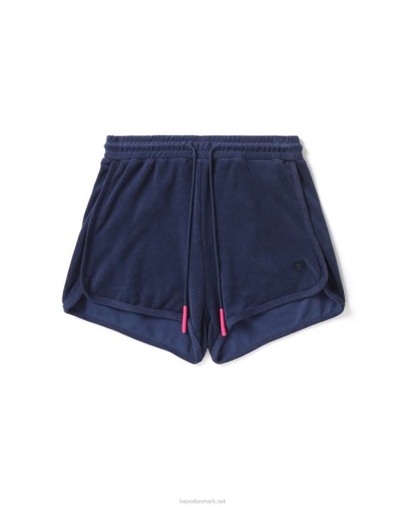 A Bathing Ape Kvinder håndklæde løbeshorts HH6J830 Marine blå