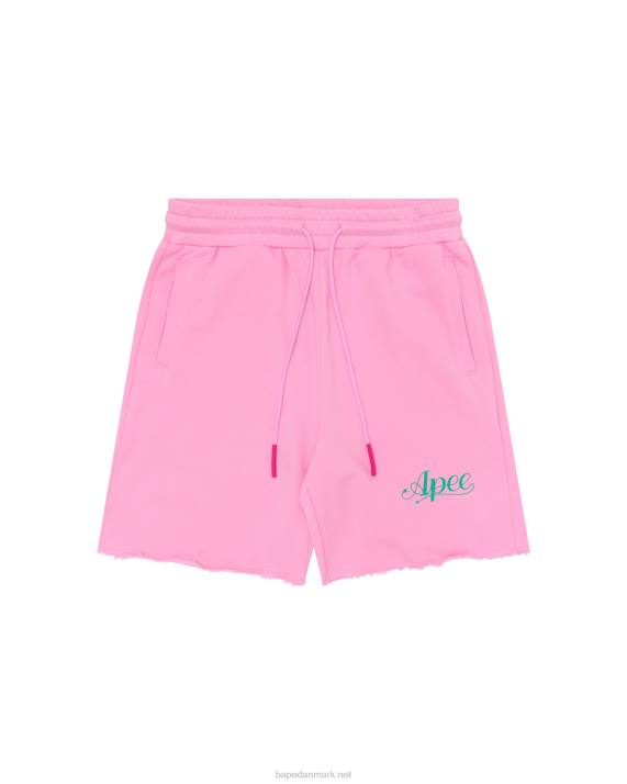 A Bathing Ape Kvinder lounge shorts med logo HH6J961 lyserød