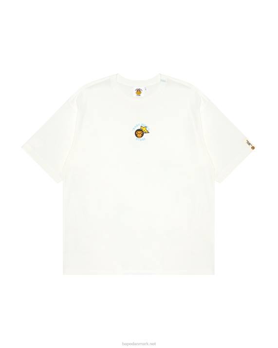 A Bathing Ape Kvinder baby milo boxy fit t-shirt HH6J850 hvid