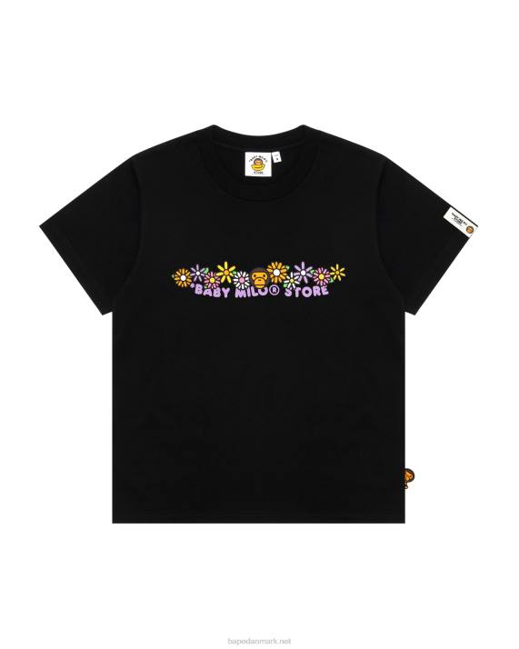 A Bathing Ape Kvinder baby milo slim fit t-shirt HH6J810 sort