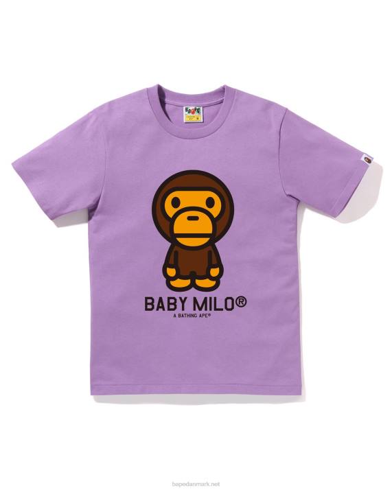 A Bathing Ape Kvinder baby milo t-shirt HH6J917 lilla