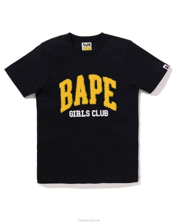 A Bathing Ape Kvinder boa fleece t-shirt til piger HH6J881 sort