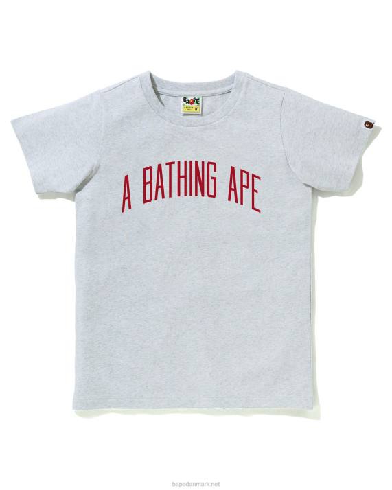 A Bathing Ape Kvinder bogstav t-shirt HH6J890 grå