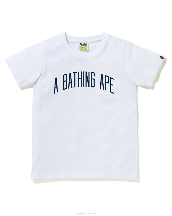 A Bathing Ape Kvinder bogstav t-shirt HH6J892 hvid