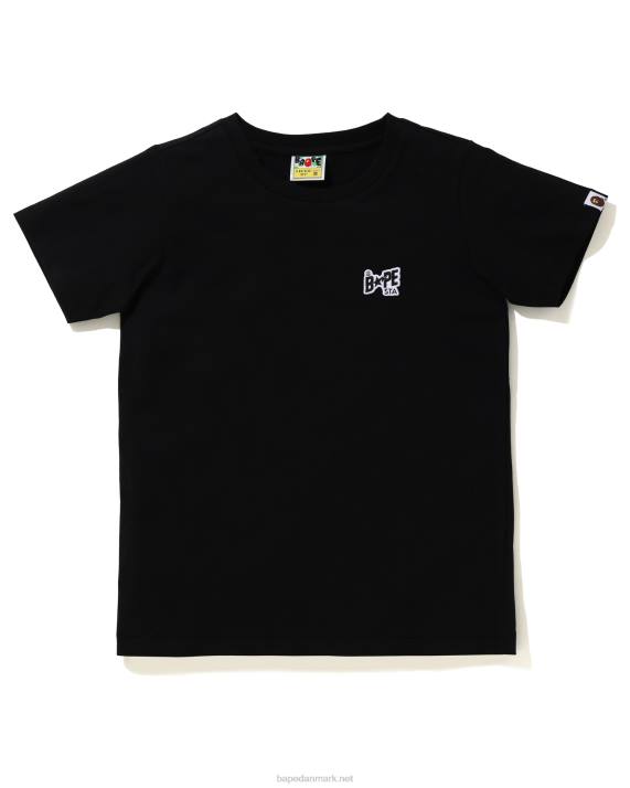 A Bathing Ape Kvinder logo one point t-shirt HH6J1001 sort