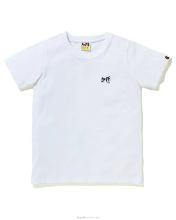 A Bathing Ape Kvinder logo one point t-shirt HH6J1004 hvid