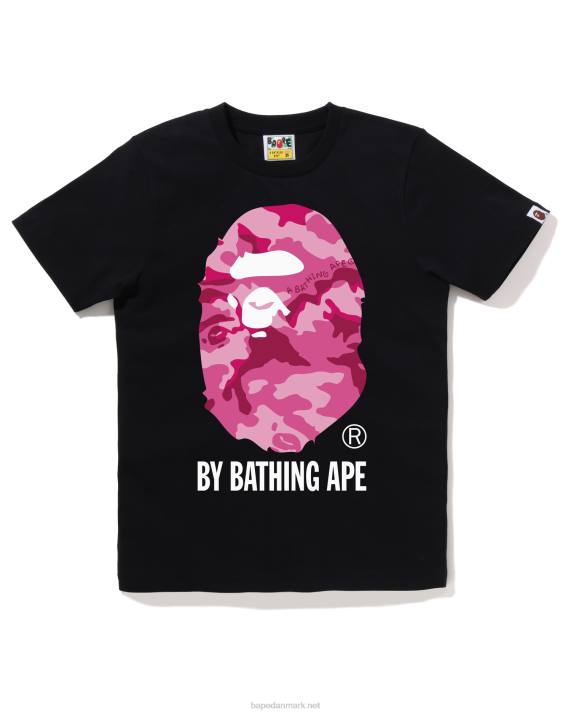 A Bathing Ape Kvinder skov camo fra t-shirt HH6J784 sort
