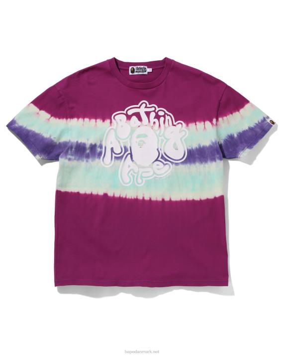 A Bathing Ape Kvinder tie-dye oversized t-shirt HH6J996 lilla