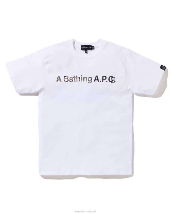A Bathing Ape Kvinder x a.p.c. en bred t-shirt HH6J901 hvid