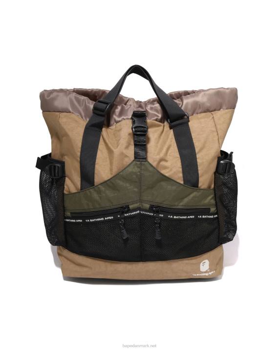 A Bathing Ape Mænd farveblokerende multitaske HH6J457 beige