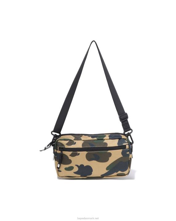 A Bathing Ape Mænd 1. camo mini skuldertaske HH6J469 gul