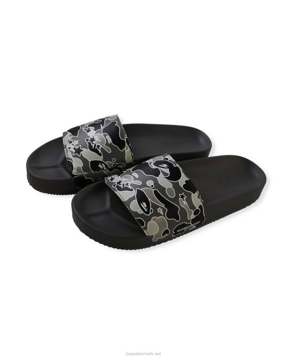 A Bathing Ape Mænd x hayn sta camo glidesandaler HH6J727 sort