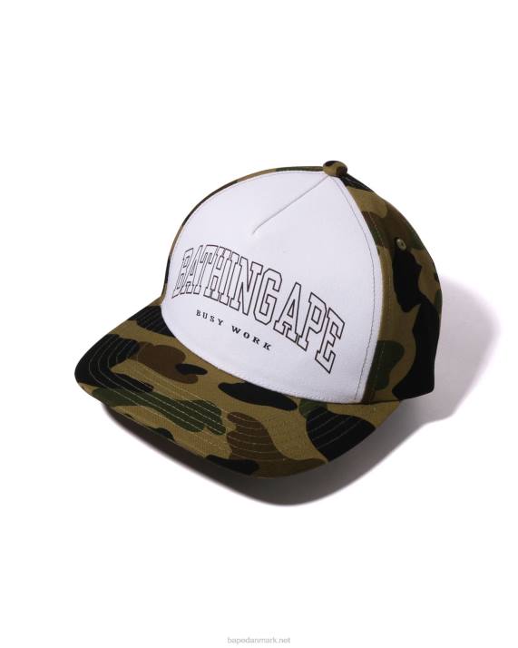 A Bathing Ape Mænd 1. camo cap HH6J471 militærgrøn