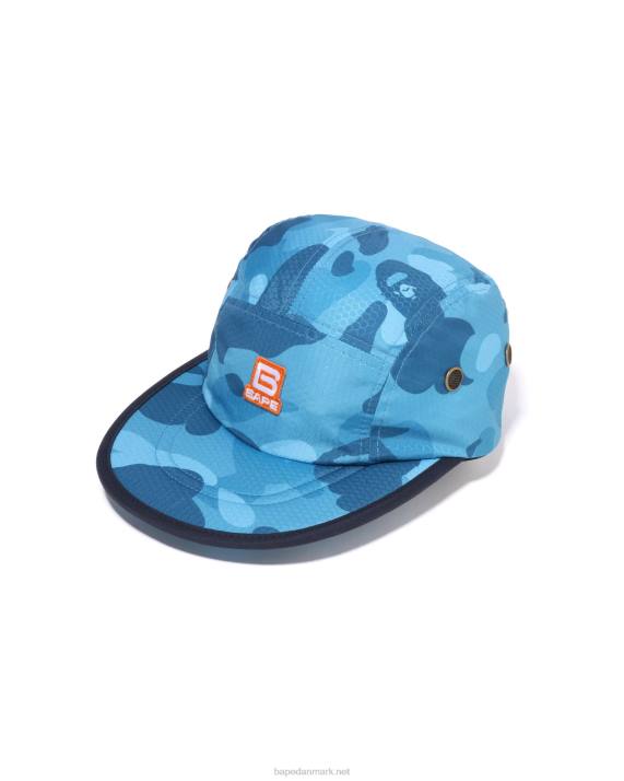 A Bathing Ape Mænd honeycomb camo jet cap HH6J413 lyseblå