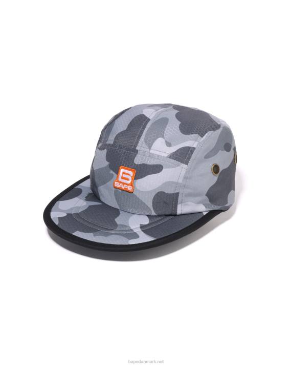 A Bathing Ape Mænd honeycomb camo jet cap HH6J414 grå