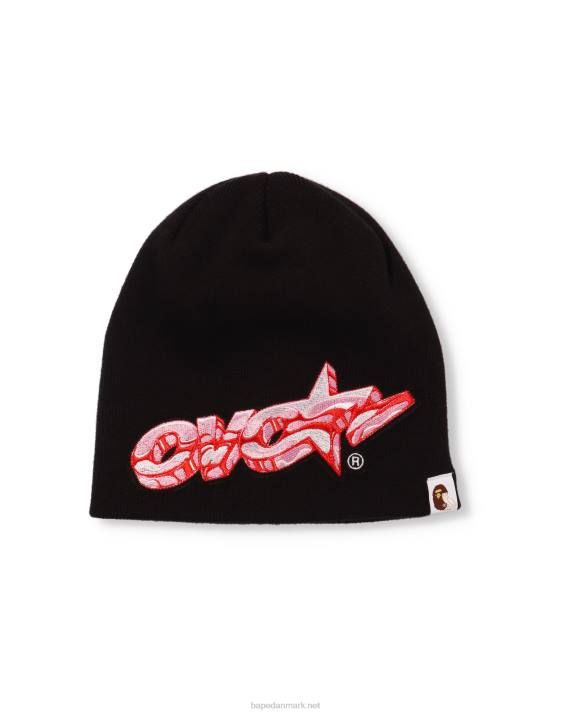 A Bathing Ape Mænd x ovo strik hue HH6J652 sort