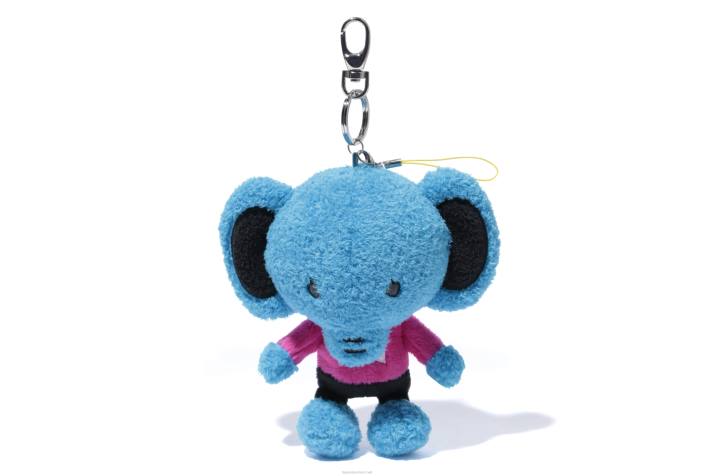 A Bathing Ape Mænd eleph plys nøglering HH6J1180 blå