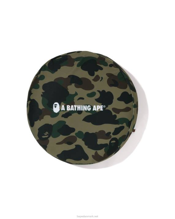 A Bathing Ape Mænd 1. camo cirkel luftige perler pude HH6J487 militærgrøn
