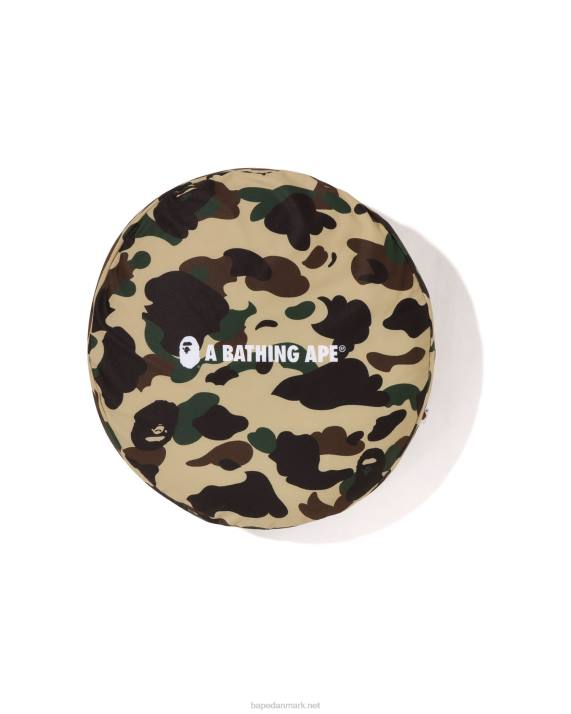 A Bathing Ape Mænd 1. camo cirkel luftige perler pude HH6J488 gul