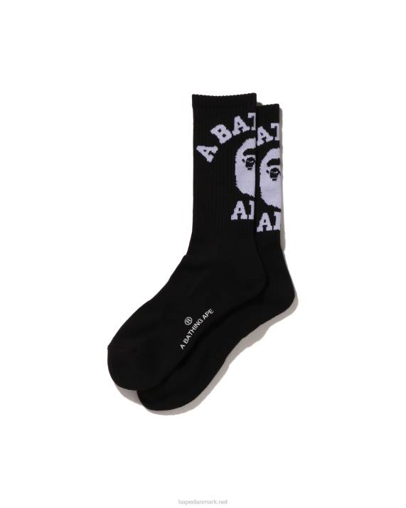 A Bathing Ape Mænd college sokker HH6J425 sort