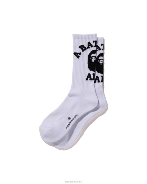 A Bathing Ape Mænd college sokker HH6J428 hvid