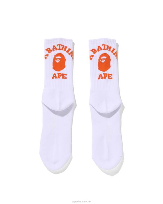 A Bathing Ape Mænd college sokker HH6J588 orange
