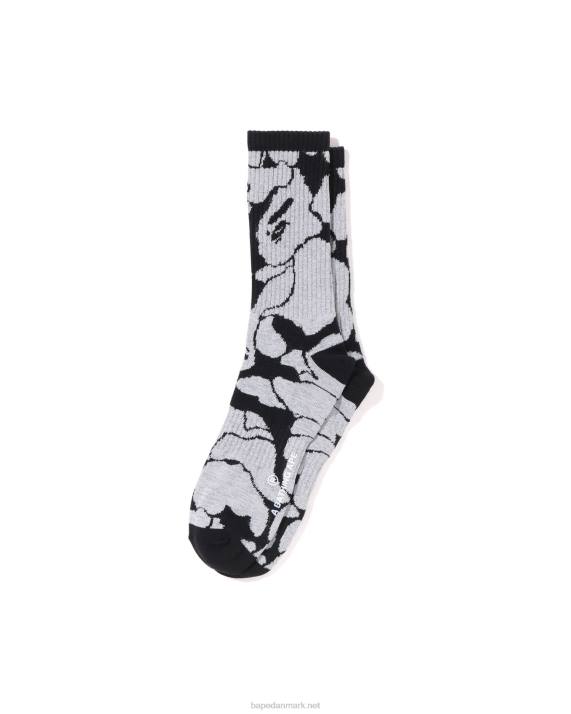 A Bathing Ape Mænd reflekterende camo strømper HH6J407 sort