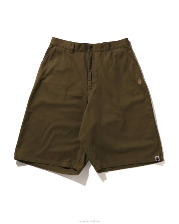 A Bathing Ape Mænd chino-shorts med et punkt med løs pasform HH6J98 beige