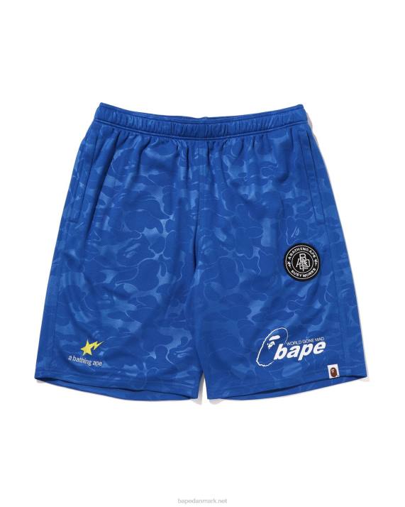 A Bathing Ape Mænd fodbold shorts HH6J356 blå