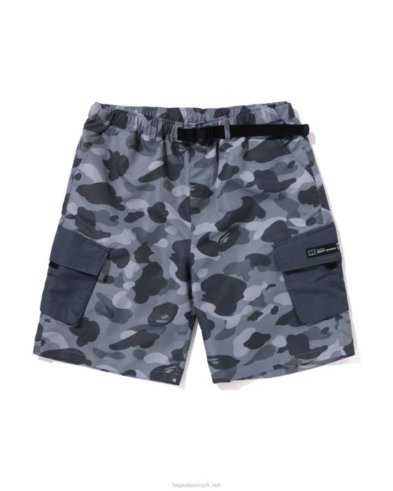 A Bathing Ape Mænd honeycomb camo cargo shorts HH6J97 grå