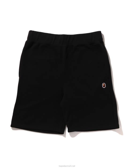 A Bathing Ape Mænd hoved one point sweat shorts HH6J102 sort