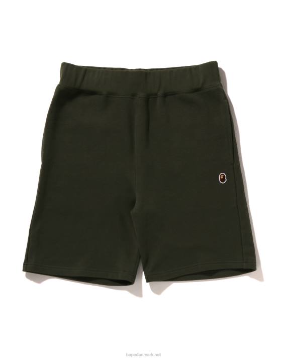 A Bathing Ape Mænd hoved one point sweat shorts HH6J104 dyb jungle