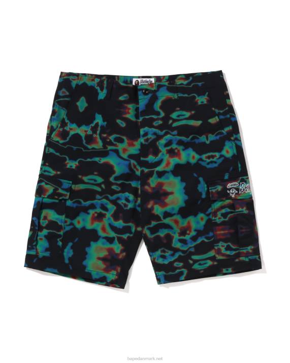 A Bathing Ape Mænd termografi cargo shorts HH6J25 sort