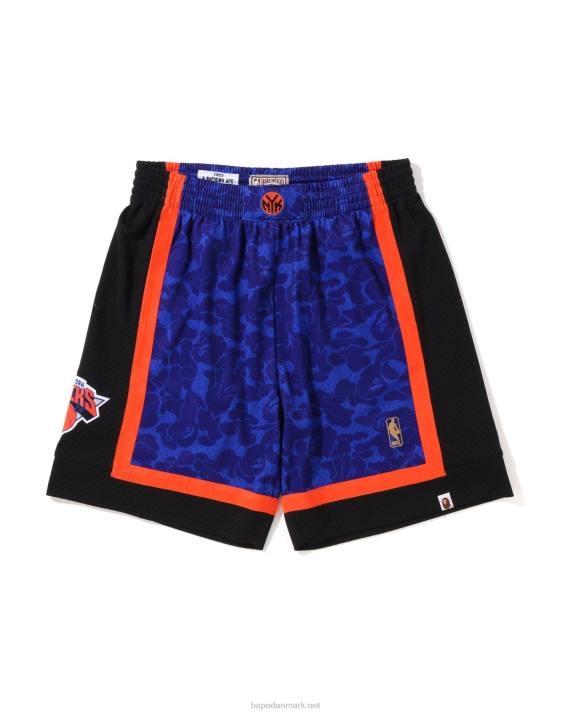 A Bathing Ape Mænd x m&n new york knicks jersey shorts HH6J376 blå