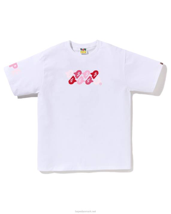 A Bathing Ape Mænd abc camo t-shirt HH6J79 hvid