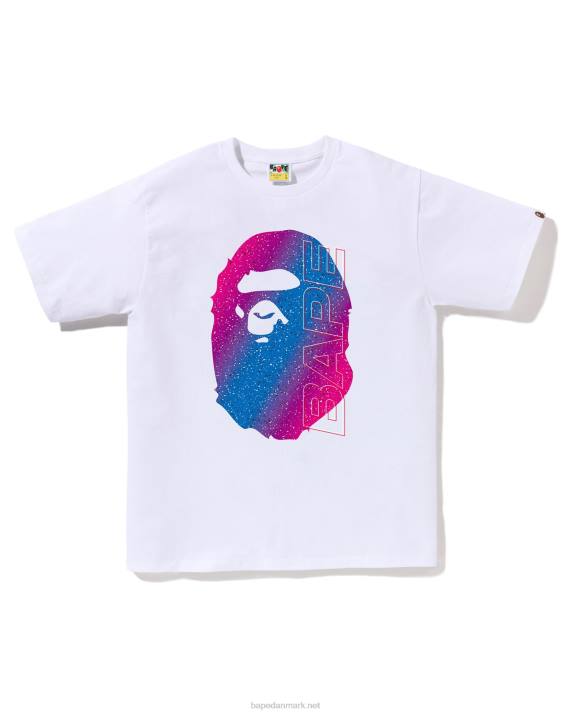 A Bathing Ape Mænd elektronisk neon t-shirt HH6J12 hvid