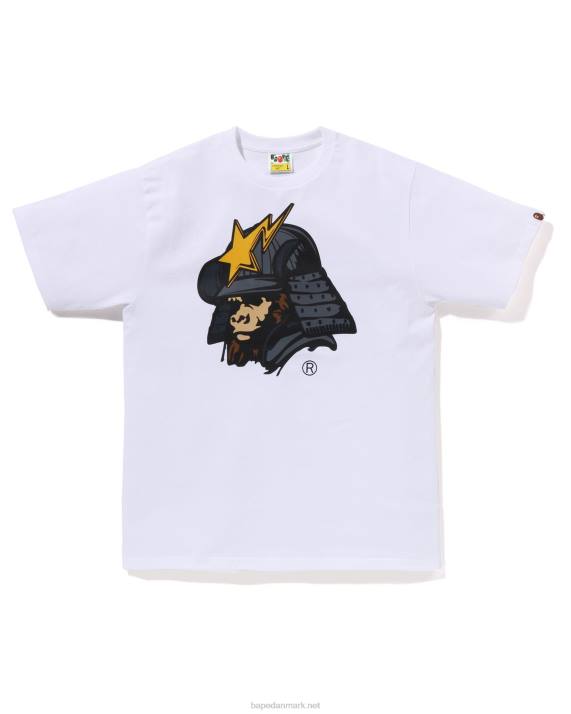 A Bathing Ape Mænd generel kabuto t-shirt HH6J125 hvid