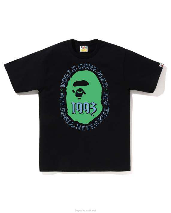A Bathing Ape Mænd hoved 1993 t-shirt HH6J51 sort