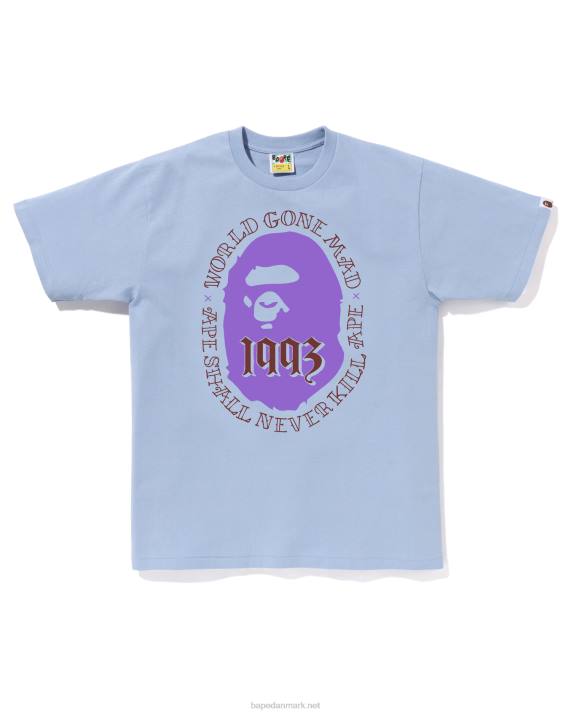 A Bathing Ape Mænd hoved 1993 t-shirt HH6J52 lyseblå